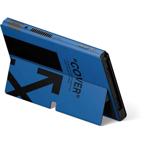 Black and Blue Arrows Nintendo Switch OLED (2021) Skin